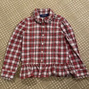 Polo Ralph Lauren 3T tartan blouse
